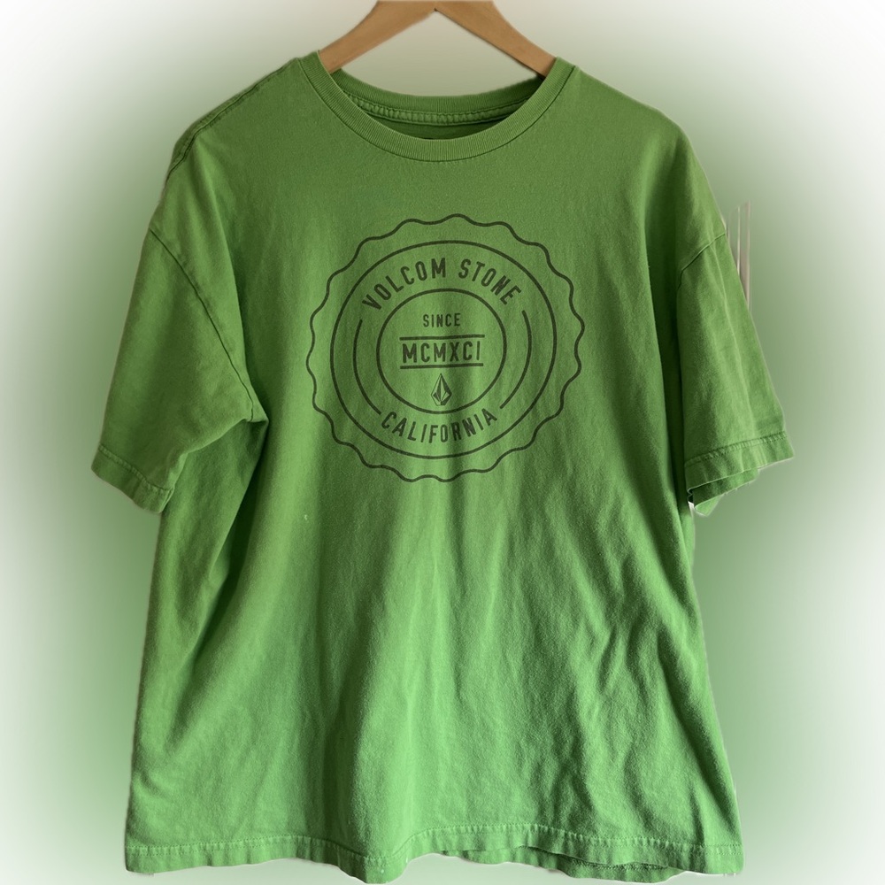 Volcom green t-shirt True To This Since ‘91
